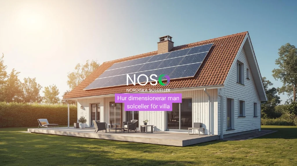 Hur dimensionerar man solceller för villa